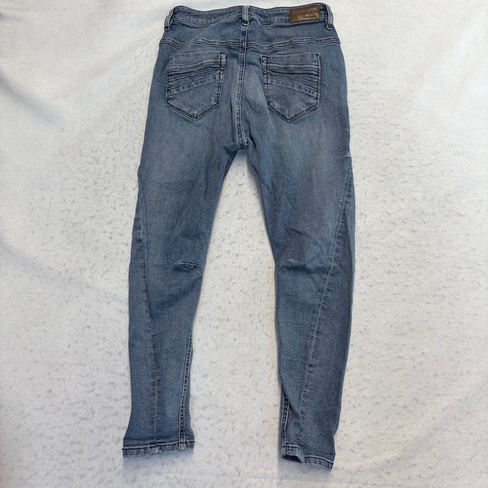 Diesel Fayza Relaxed Boyfriend Jeans Womens 27 Blue Distressed Low Rise Denim